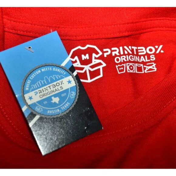 NWT Red Printbox Kansas City Champions Football Fan T- Shirt Size M Fan Gear - Picture 5 of 7